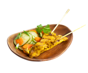 thai chicken satay cucumber salad