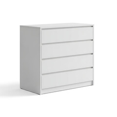 Simple light gray chest of drawers
