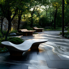 A Modern Dining with Eco Friendly Furniture