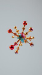 Abstract Molecular Structure with Spheres