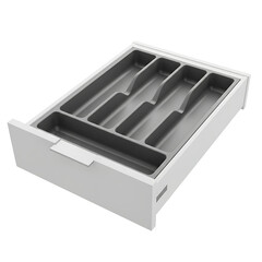 White cutlery drawer organizer