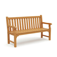 Wooden park bench design