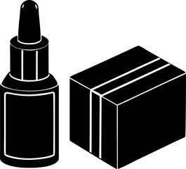 Luxury Beauty Product and Box Vector Template