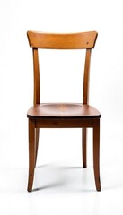 A single, broken chair leg isolated on a pure white background, symbolizing aggression and destruction ,  simple,  shattered