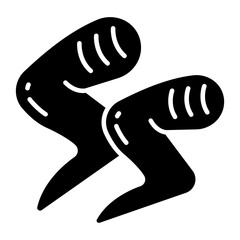 Fototapeta premium A perfect design icon of chicken wings