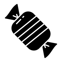 A unique design icon of wrapped toffee