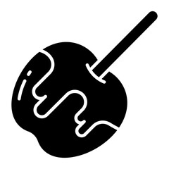 Premium download icon of caramel apple