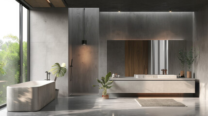 modern bathroom interior