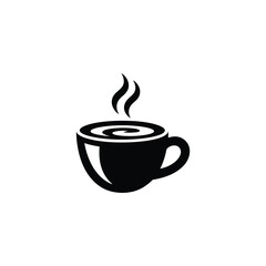 Steaming Coffee Cup Illustration Hot Drink, Morning Beverage, Cafe Symbol
