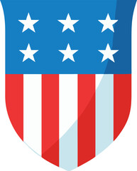 Symmetrical Uss Ship Vector Illustration  Clean Naval Military Icon Design