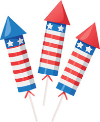 Clean Vector Illustration Featuring Three Red And White Graphic Elements Design