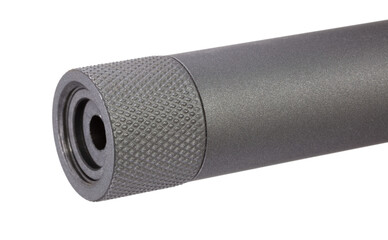 Part that goes over the end of a weapon barrel to protect threads there before silencer mounting