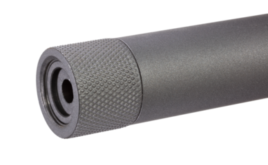 Part that goes over the end of a weapon barrel to protect threads there before silencer mounting