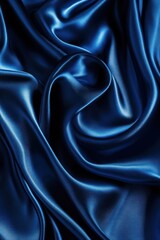 Fototapeta premium Deep blue satin fabric texture