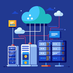 cloud computing concept illustration