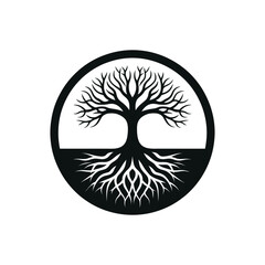 Tree symbol Silhouette vector Illustrations