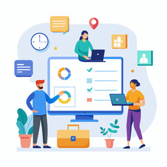 business man with laptop