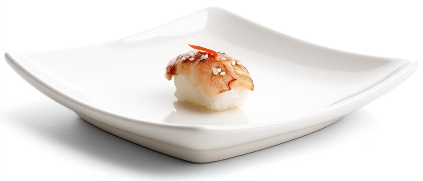 suchi on a white plate