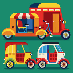 vector illustration of a toy truck