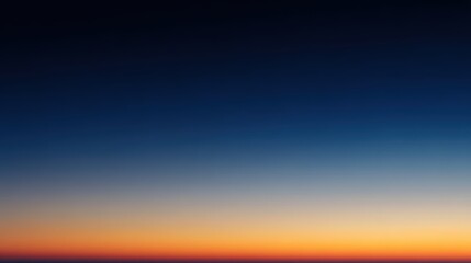 Blue and Orange Gradient Sky Transition from Night to Dawn, Soft Atmospheric Texture