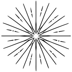 Obraz premium Festive Spark Line Art Vector