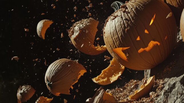Exploding Jack-o'-Lantern