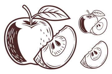 Multistyle Apple Vector – Perfect for Icons and Logos