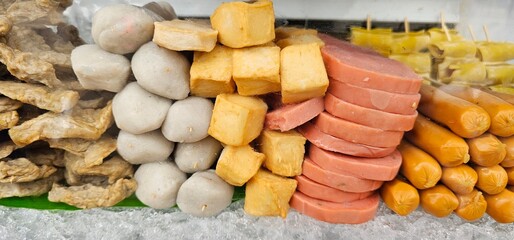 sausages on a grill