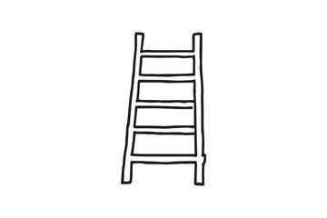 Ladder line art and black color
