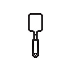 Traditional spatula icon simple vecto