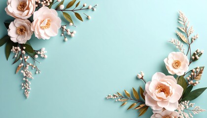 Floral arrangement displaying elegant blooms studio setting photography soft lighting top-down view aesthetic appeal