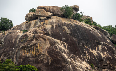 Akolu rock in Eruwa, Oyo State Nigeria. Shot on 26 June 2025.