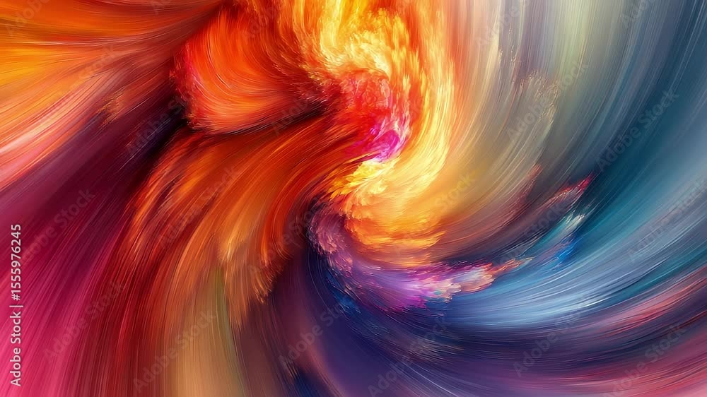 Poster brilliant colorful abstract dynamic background flow