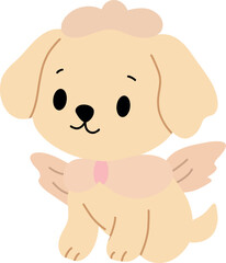Cute Puppy with Wings