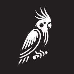 Cockatiel Parrot Vector