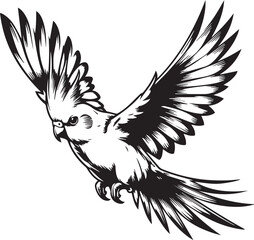Cockatiel Parrot Vector