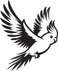 Cockatiel Parrot Vector