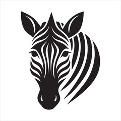 plain zebra vector illustration