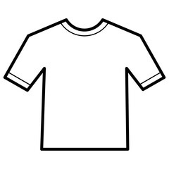 Minimalist t-shirt outline Icon