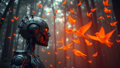 Robotic Sentience A Cybernetic Being Observes Natures Flight