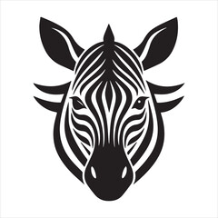 plain zebra vector illustration