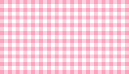 Pink peach gingham seamless pattern background motif squares gingham shape can used for banner, fabric pattern, backdrop, tablecloth, clothing, shirt, gown, paper, bedding, blanket and other textile	