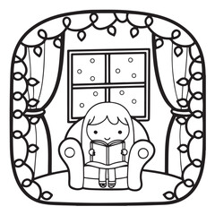 Comfy Kawaii Coloring Pages for Kids & Adults – Cute and Easy Kawaii Style Line Art
Print