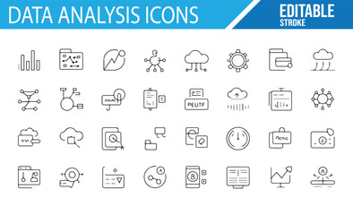 Collection of Editable Symbols for Data Analysis and Business Reports