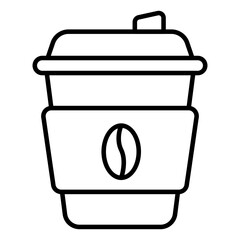 An editable design icon of coffee drink