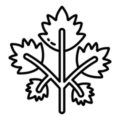 Premium download icon of coriander