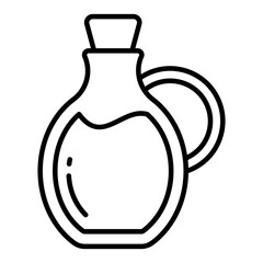 A creative design icon of cooking oil