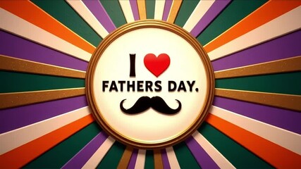 Happy fathers day wishes greetings card celebration design