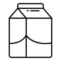 A line design icon of takeaway food