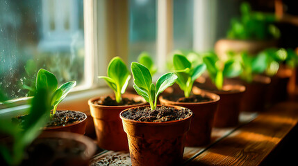 Final countdown: seedlings on the windowsill are ready for planting